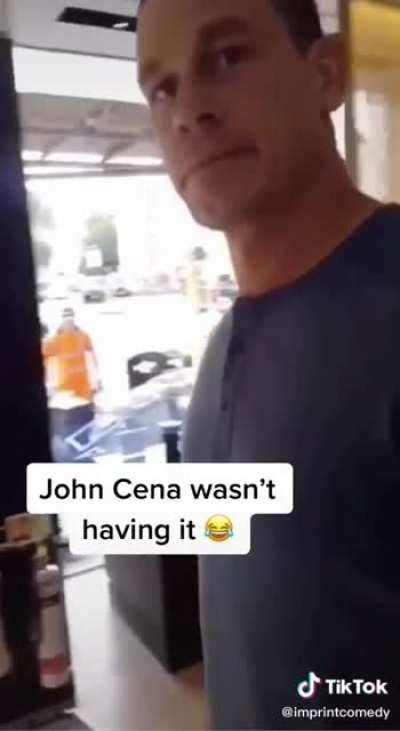 John Cena is a great guy to put up with such a guy