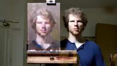 Ewan McClure self-portrait time-lapse