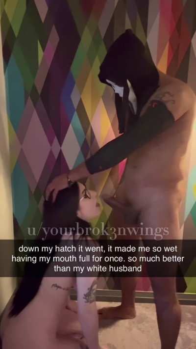 My cuck would rather have sex with me after i've been covered in cum. Do you agree?