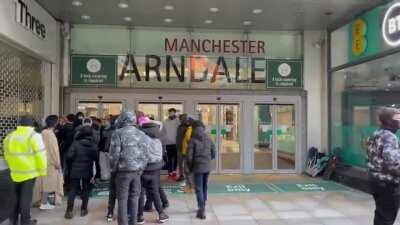 Manchester Arndale this morning