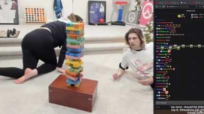 jenga stream (i only got 2 clips from the stream)