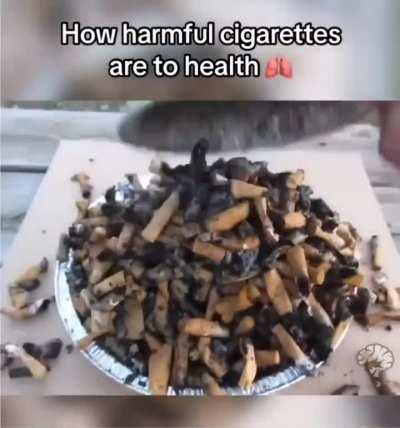 Aaj maine jaana, how harmful cigarettes are to health visually 