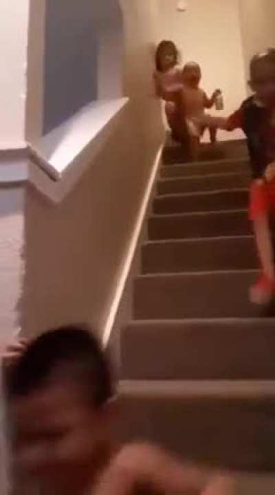 WCGW scaring children playing upstairs