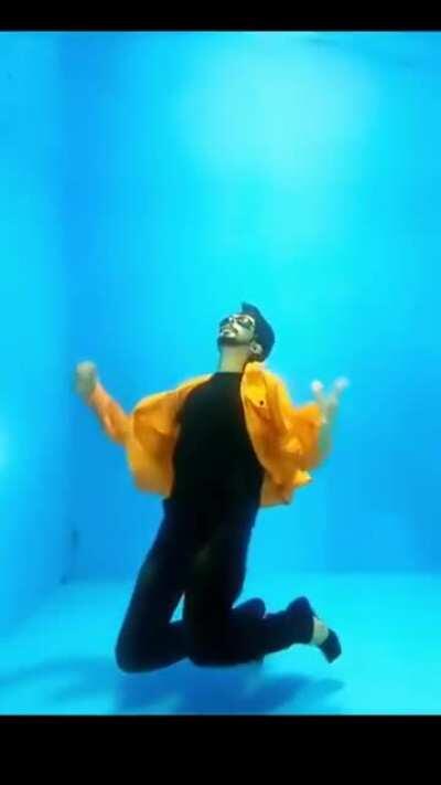 This Indian TikTok user creates dance and skit videos - completely underwater