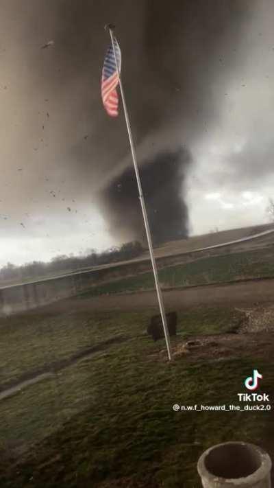 Tiktok of tornado in Keota, Iowa