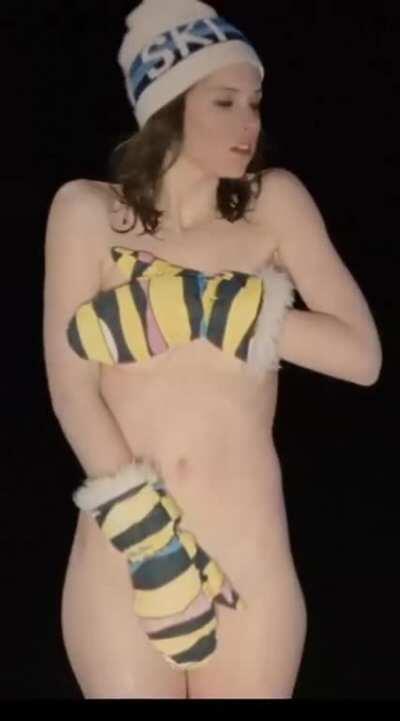 Felicity Jones fully nude (Chalet Girl, 2011)