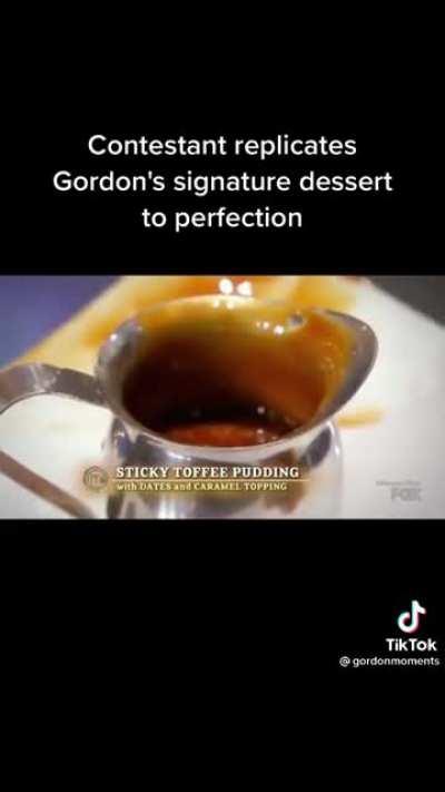 Master chef contestant replicates Gordon Ramsey’s signature dish to perfection (happy freakout)