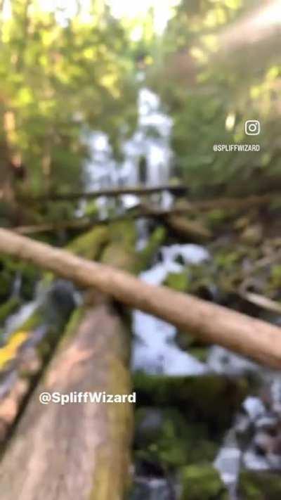 Put the high in hiking… Burn shot of a Zeppelin I rolled with filter I made.