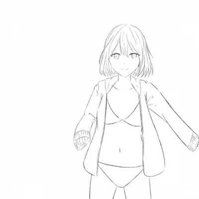 I animated short haired Hayasaka