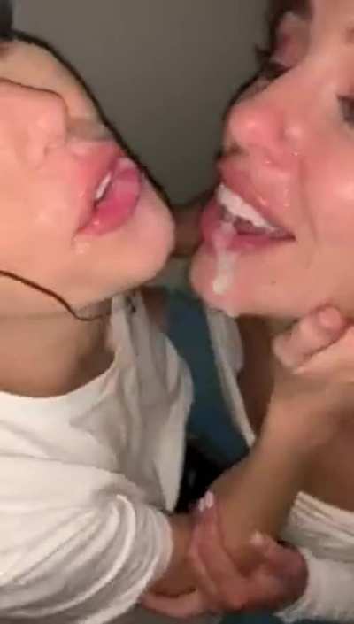 Megan Rain and Adriana Chechik Playing with Cum