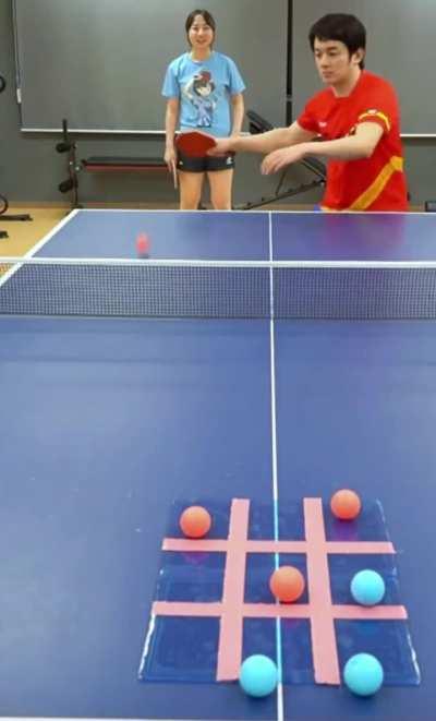 Insane ping pong/table tennis skills