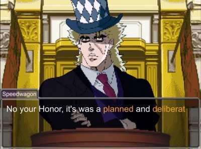 [OC] Jojo but it's an Ace Attorney Trial