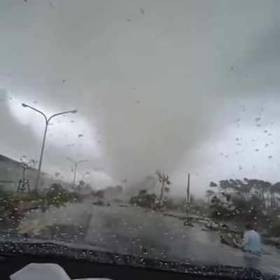 Getting hit by tornado!