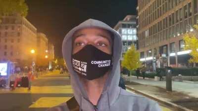 [Washington D.C] “We were on the same BLM plaza getting shot at. We occupied this space for 60 days straight... This is a war zone to us, but they don’t know that. To them it’s just a party”