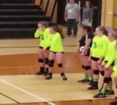 WCGW having fun at Volleyball