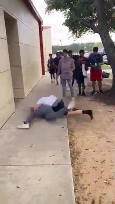 Fight at my highschool that got ended pretty early.