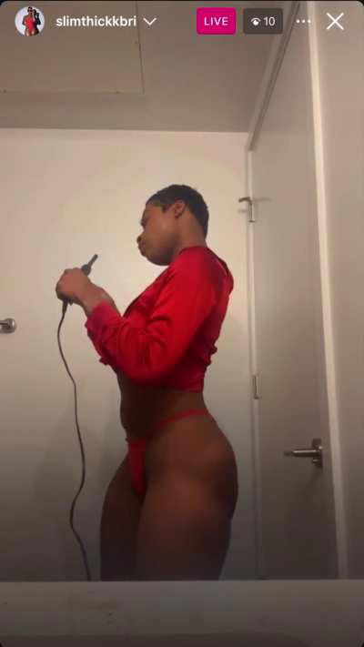 (@slimthickkbri) Morning IG Live Twerk 7/21/24