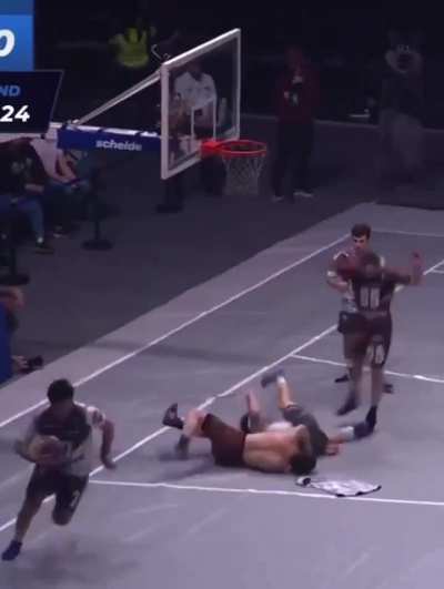 There’s a German version of basketball where you can suplex your opponent…but only once you take your shirt off