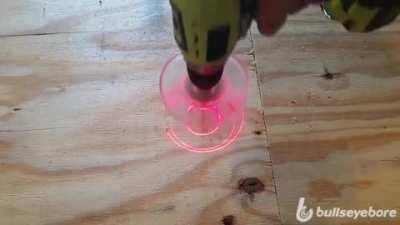 Using lasers to make sure you're drilling straight