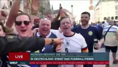 Scottish fans in Munich