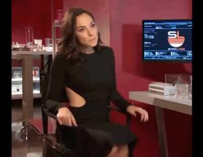 Gal Gadot’s reaction when a producer starts pulling his cock out