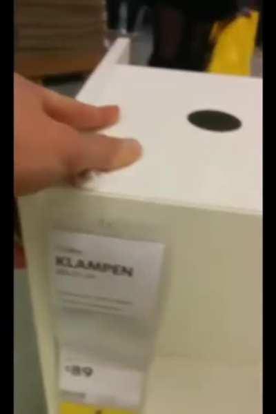 Guy annoys girlfriend with puns at IKEA