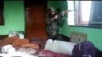 3 minute 39 second compilation of Indian soldiers engaging militants in Kashmir, 2014-2021