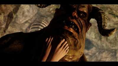 Monsters Using Ciri As A Human Fleshlight (CHRS) [Skyrim]