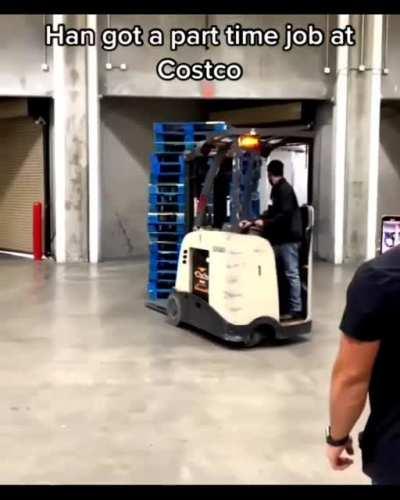 The most satisfying job at Costco.