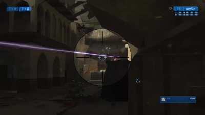 Was playing some Legendary Halo 2 campaign with a friend when a sniper jackal pulled this shot off