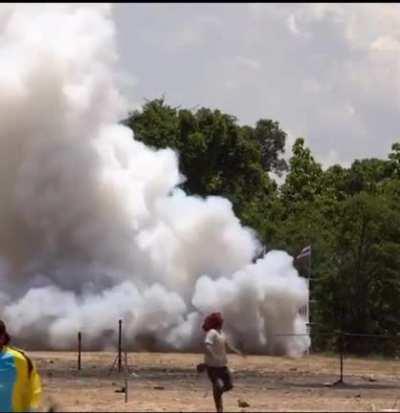 Rocket festival in Thailand