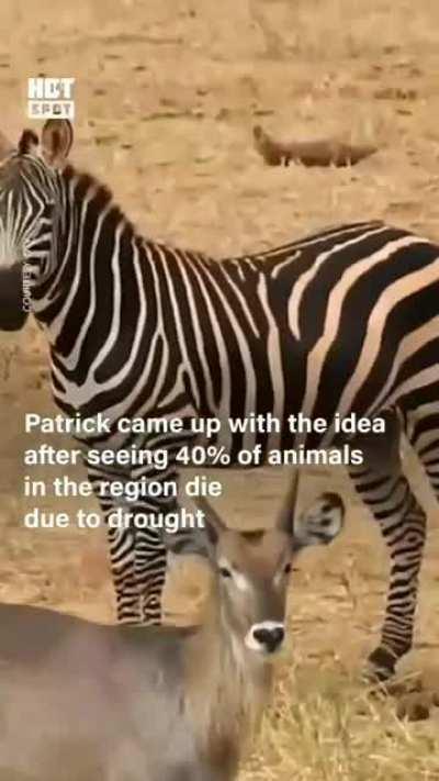 This Kenyan farmer has made it his mission to get water to drought-stricken wildlife, even if it means driving hundreds of miles every day.