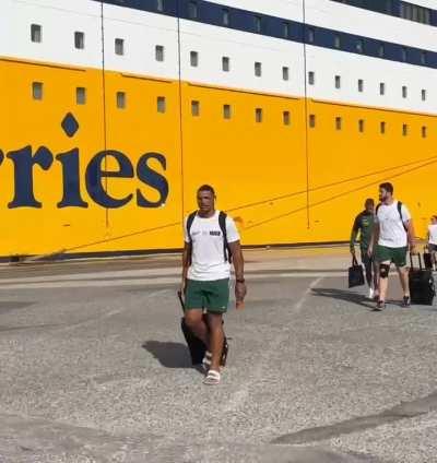 Boks arriving in Toulon, France