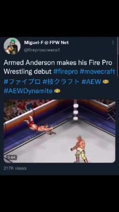 Pretty sure everyone saw this but still going to post. Arn anderson's mew finisher is dope!! 🔥🔥