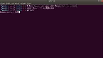 Gitutor: A command line app that makes Git easy