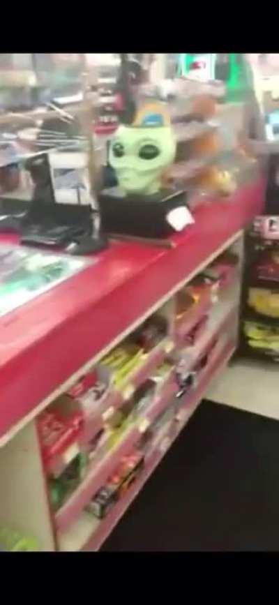 WCGW if I arm wrestle the cashier?