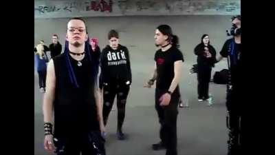 secret life of me goes perfectly with the cyber goths dancing under a bridge video