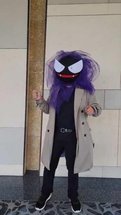 I finally brought my Rick Gastly cosplay to a con!