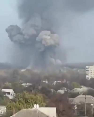 Ukrainian forces struck a key ruZZian ammunition depot in occupied Luhansk on 29 October, targeting a former Soviet military site near Gorky Park.