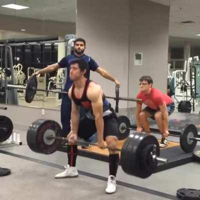 Form-Check Request - Deadlift (I'm the guy in the red shirt)