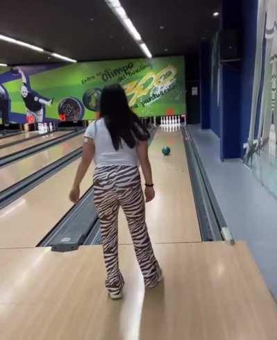 Even her bowling has to be sexual haha