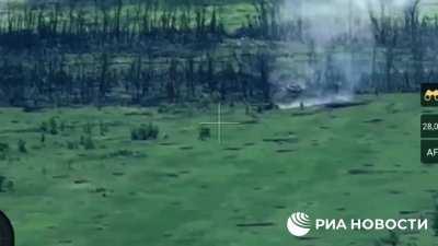 Ukrainian tanks get blows on the flank of Bakhmut