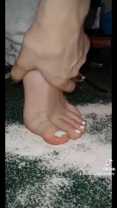 I painted my toes white again!