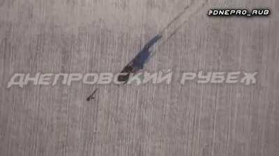 Lancet destroys a Ukrainian Strela-10 system, near Inhulets (Kherson region)