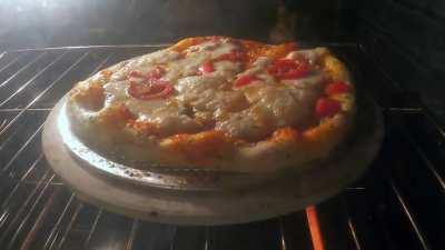 Timelapse - Making Pizza-Homemade Sourdough - Shape,Top,Bake