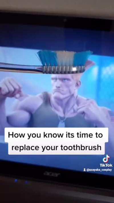 How many years has that toothbrush been used