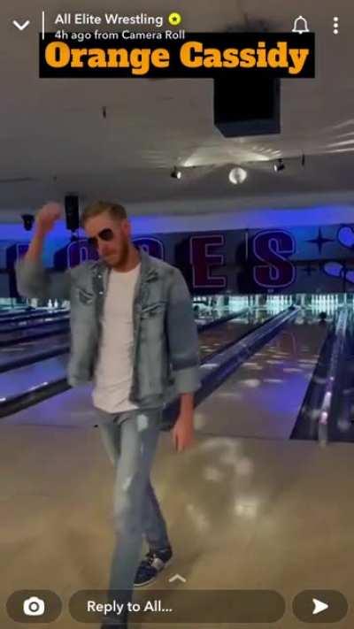 Orange Cassidy almost throws a strike without even trying.