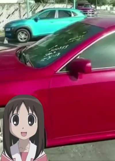 Osaka sells a car with a slight dent in the back...