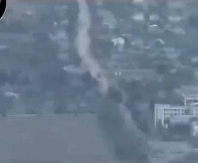 Ukrainian Kamikaze Drone Destroys A Russian Tank.