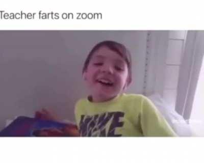 Teacher farts on zoom meeting